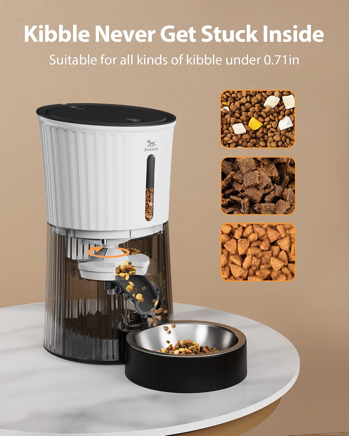 Timed Automatic Cat Feeder - 4L Dry Food Dispenser for Cats and Dogs