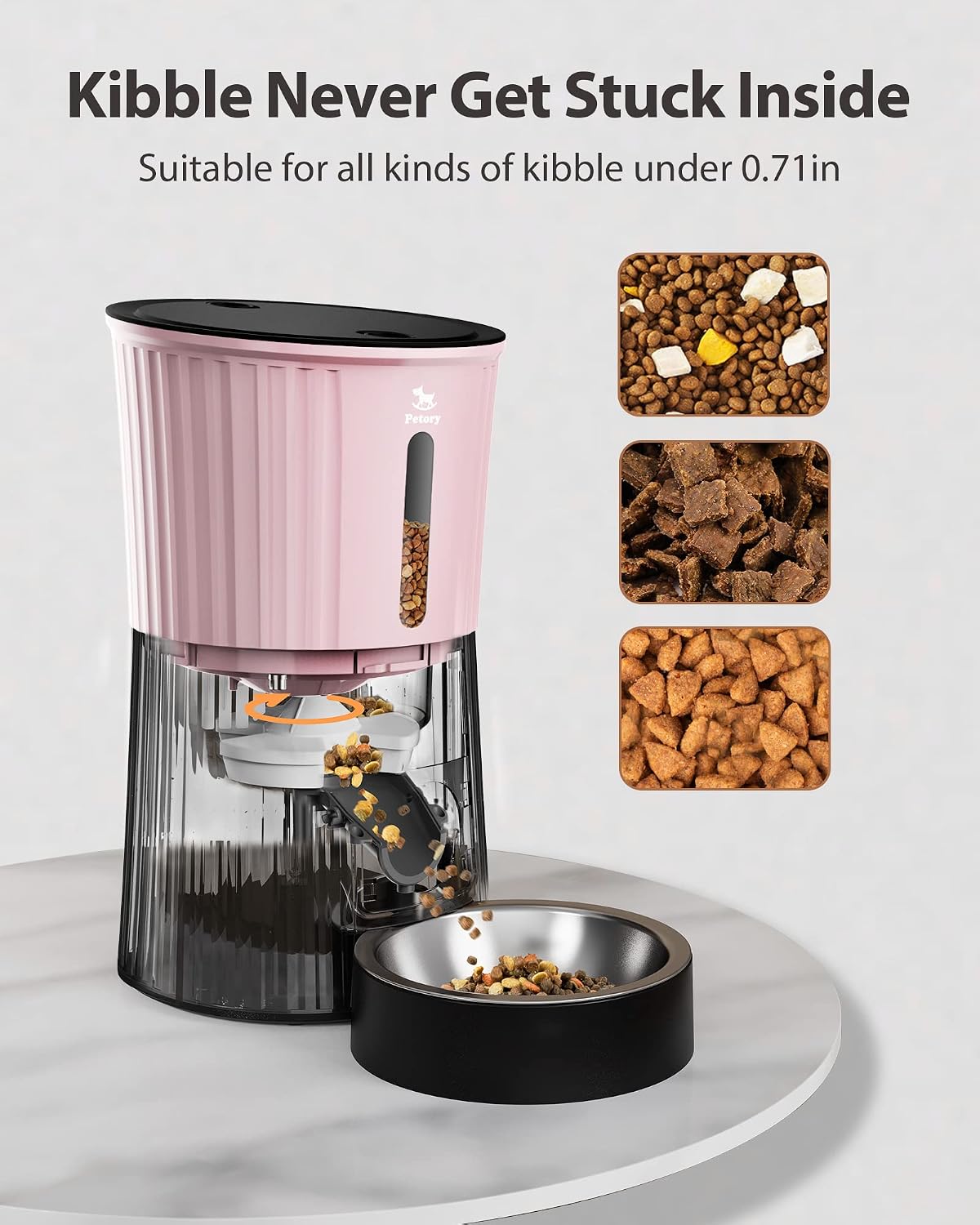 Timed Automatic Cat Feeder - 4L Dry Food Dispenser for Cats and Dogs