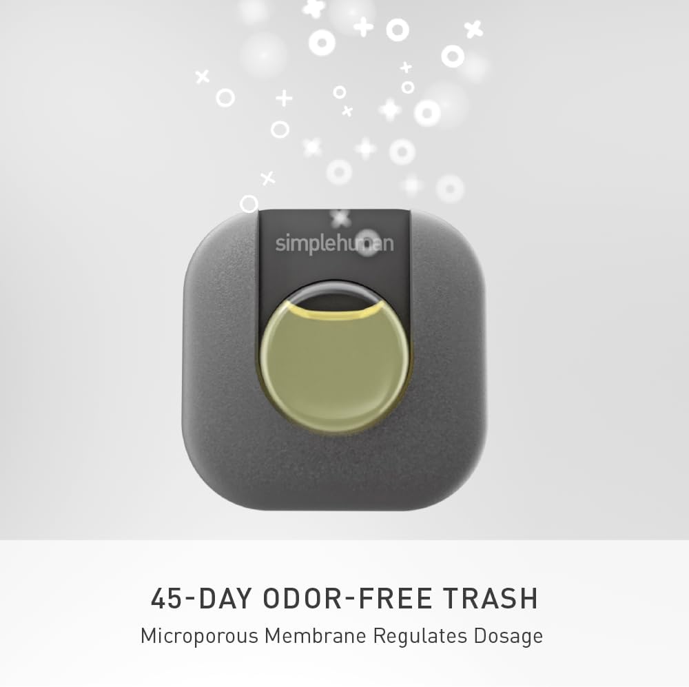 Odorsorb® Pod Starter Pack, Trash Can Odor Eliminator with Plant-Based Oils, 45-Day Continuous Odor Control, No Harsh Chemicals or Cover Scents, Includes Pod Holder and 2 Pods