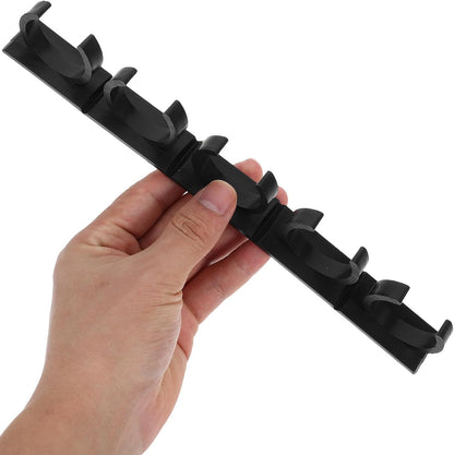 4pcs Kitchen Spice Rack Holder Set, Black Bottle Clip Organizer for Soy Sauce and Seasoning Bottles, Cabinet Door Hanging Spice Gripper for Pantry Storage