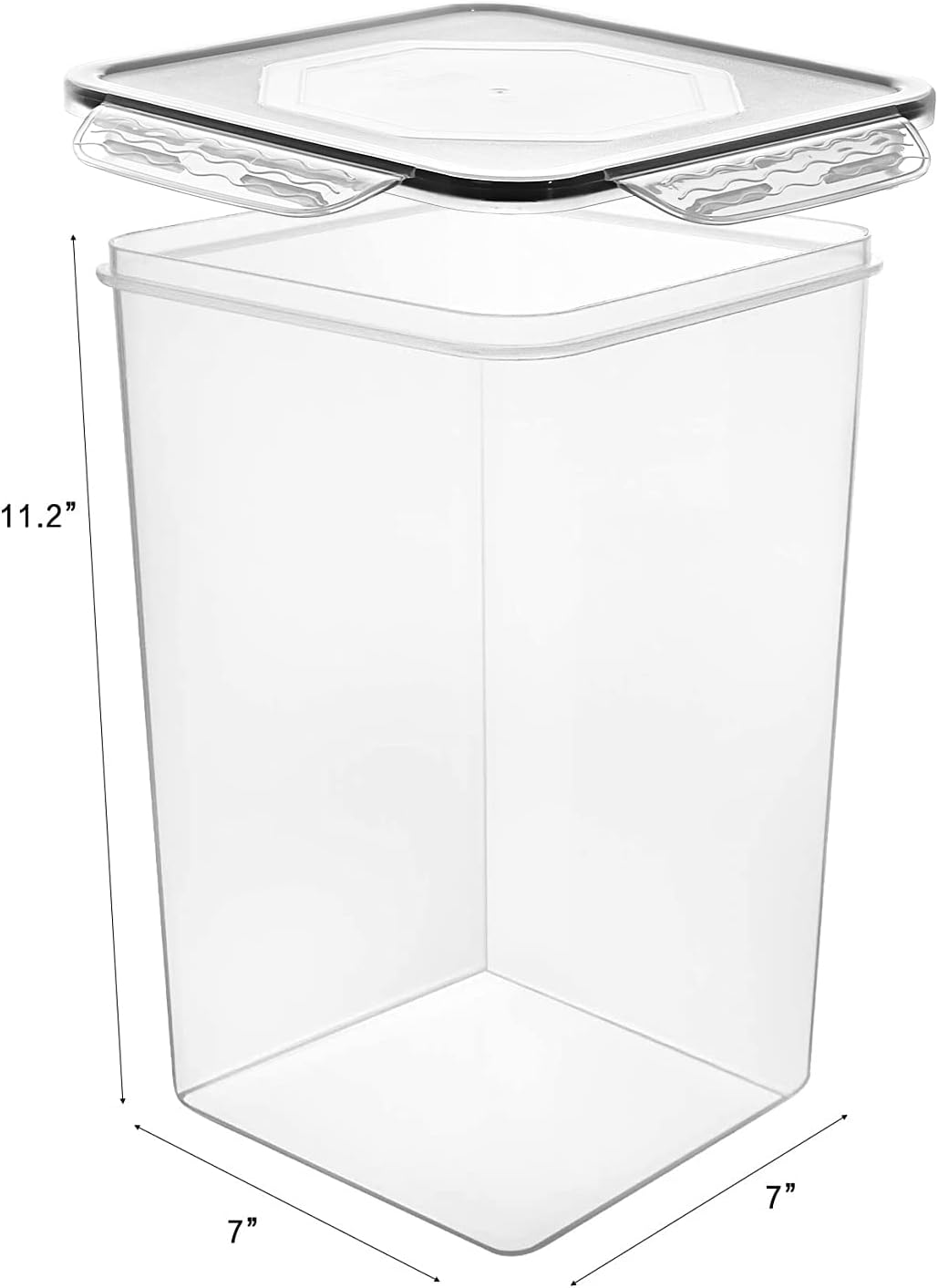 Extra Large 4 Pack, 6.5L/7qt/220oz Tall Food Storage Containers