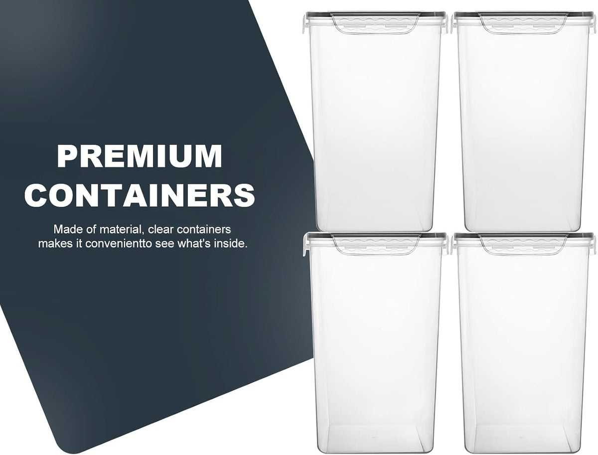Extra Large 4 Pack, 6.5L/7qt/220oz Tall Food Storage Containers