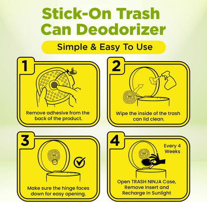 Trash Ninja Trash Odor Eliminator, Long-Lasting Citrus Scent Deodorizer