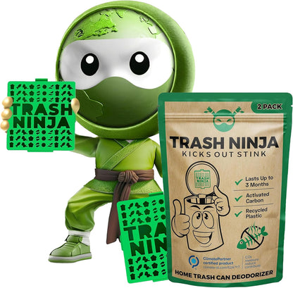 Trash Ninja Trash Odor Eliminator, Long-Lasting Citrus Scent Deodorizer