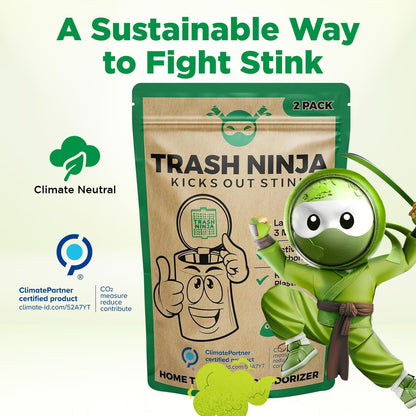 Trash Ninja Trash Odor Eliminator, Long-Lasting Citrus Scent Deodorizer