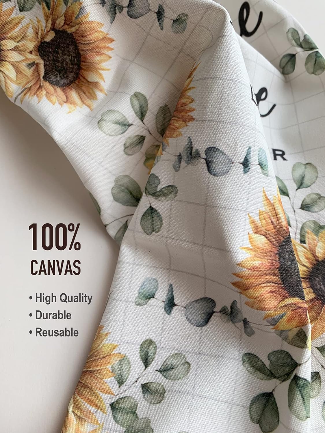 Grocery Bag Holder Storage,Eucalyptus Leaves Plastic Bags Organizer,Farmhouse Sweet Home Kitchen Decor