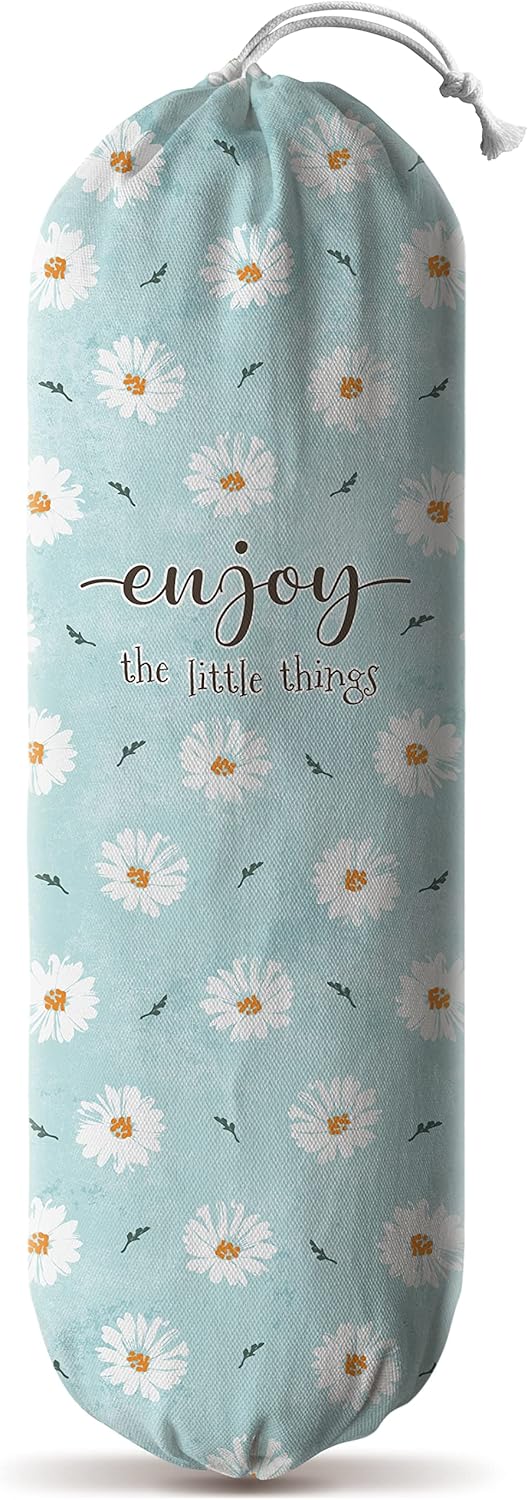 Grocery Bag Holder Storage,Eucalyptus Leaves Plastic Bags Organizer,Farmhouse Sweet Home Kitchen Decor