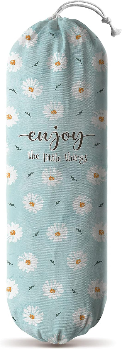 Grocery Bag Holder Storage,Eucalyptus Leaves Plastic Bags Organizer,Farmhouse Sweet Home Kitchen Decor