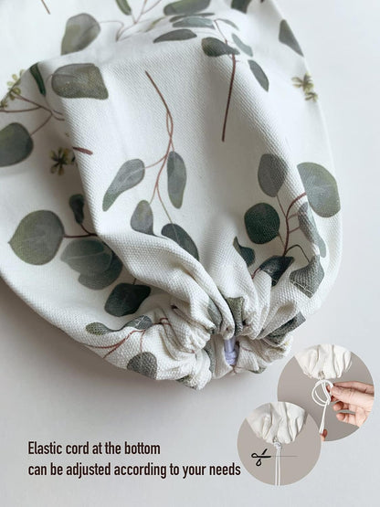 Grocery Bag Holder Storage,Eucalyptus Leaves Plastic Bags Organizer,Farmhouse Sweet Home Kitchen Decor
