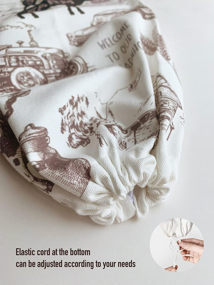 Grocery Bag Holder Storage,Eucalyptus Leaves Plastic Bags Organizer,Farmhouse Sweet Home Kitchen Decor