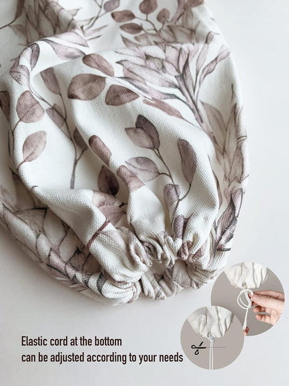 Grocery Bag Holder Storage,Eucalyptus Leaves Plastic Bags Organizer,Farmhouse Sweet Home Kitchen Decor
