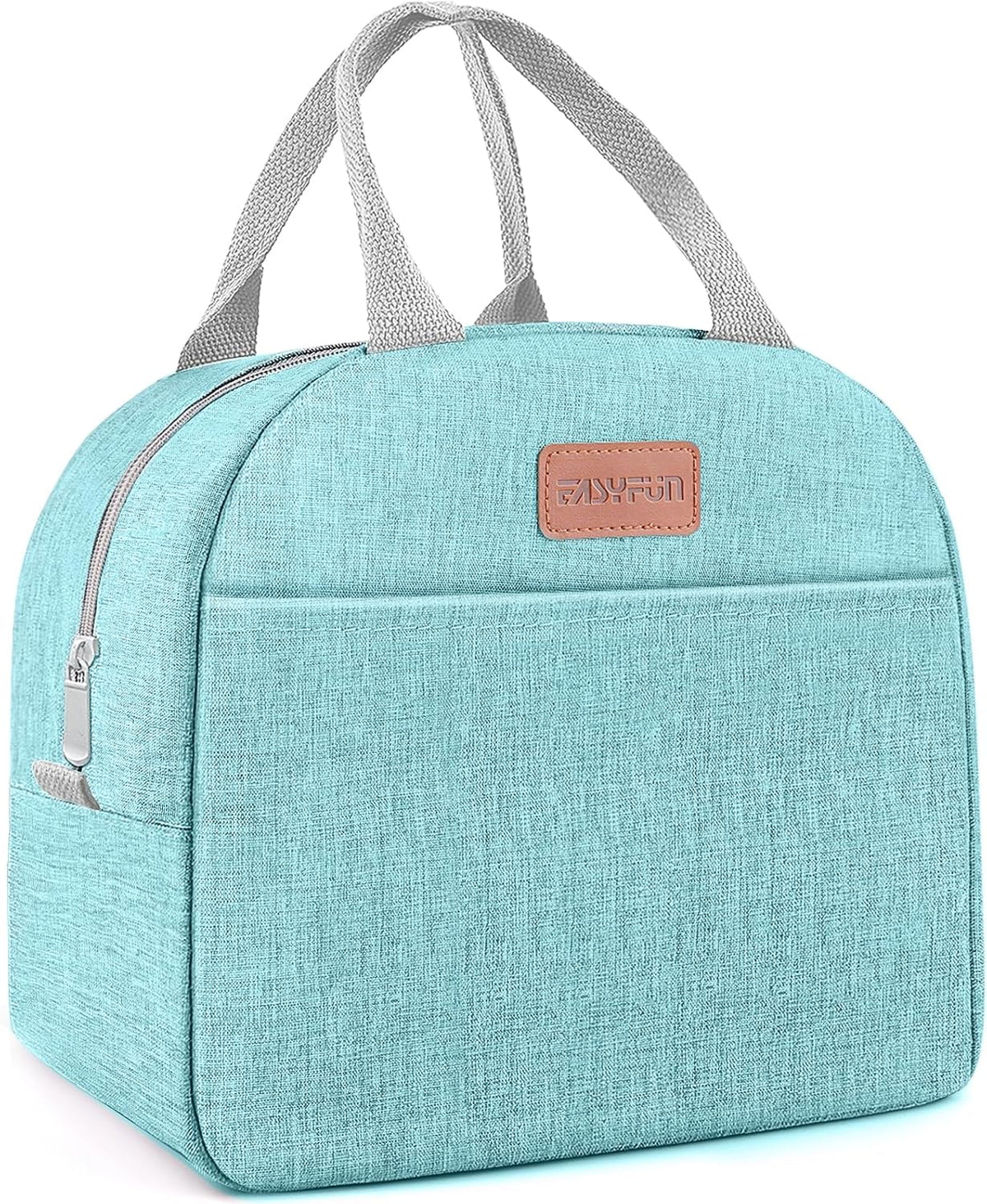 Lunch Bag for Women & Men Adult Insulated Lunch Box, Small Leakproof Cooler Food Lunch Containers Reusable High Capacity Lunch Tote Bags for Work, Travel, Outdoor (Grey)