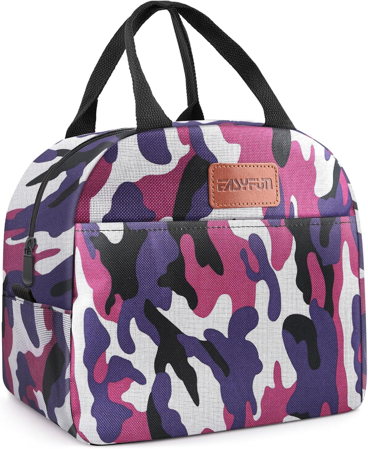 Lunch Bag for Women & Men Adult Insulated Lunch Box, Small Leakproof Cooler Food Lunch Containers Reusable High Capacity Lunch Tote Bags for Work, Travel, Outdoor (Grey)