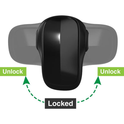 Moonybaby Childproof Oven Door Lock, Child Safety Oven Front Lock(ONLY for Flat Surface), Heat-Resistant, No Tool Needed, Jet Black