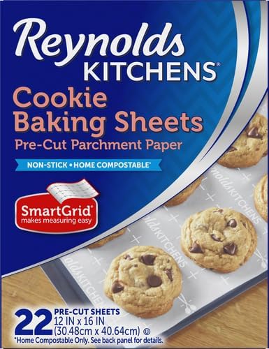 Reynolds Kitchens Parchment Baking Sheets, 25 Sheets (Pack of 4), 100 Total