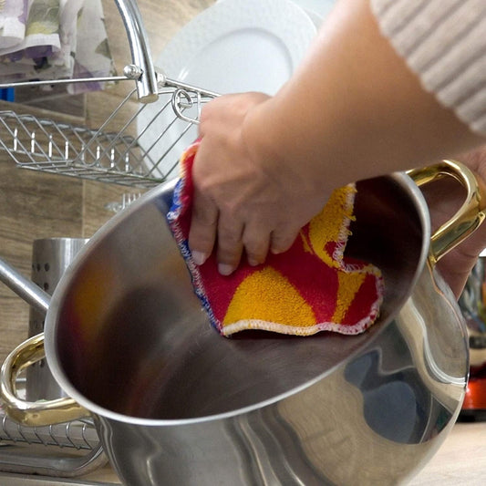 European Scrubbing & Scouring Pads – Dishwasher Safe, Non-Scratch Cleaning for Pots, Pans, Stainless Steel, Countertops & Floors