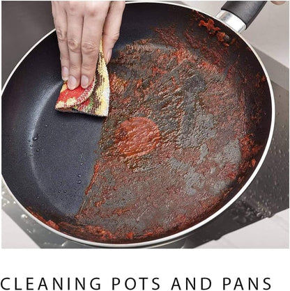 European Scrubbing & Scouring Pads – Dishwasher Safe, Non-Scratch Cleaning for Pots, Pans, Stainless Steel, Countertops & Floors