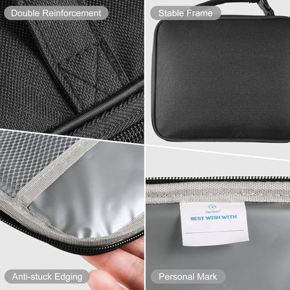 Lunch Box Kids, Insulated Lunch Bag Kids Boys Girls Back to School, Soft Lunch Box for Men Reusable Lunchbox for Office,Outdoor,School (Black)
