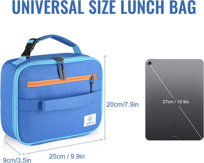 Lunch Box Kids, Insulated Lunch Bag Kids Boys Girls Back to School, Soft Lunch Box for Men Reusable Lunchbox for Office,Outdoor,School (Black)