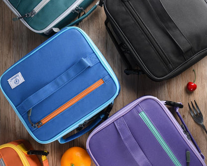 Lunch Box Kids, Insulated Lunch Bag Kids Boys Girls Back to School, Soft Lunch Box for Men Reusable Lunchbox for Office,Outdoor,School (Black)