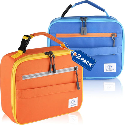 Lunch Box Kids, Insulated Lunch Bag Kids Boys Girls Back to School, Soft Lunch Box for Men Reusable Lunchbox for Office,Outdoor,School (Black)