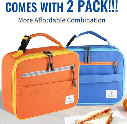 Lunch Box Kids, Insulated Lunch Bag Kids Boys Girls Back to School, Soft Lunch Box for Men Reusable Lunchbox for Office,Outdoor,School (Black)