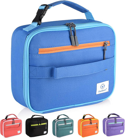 Lunch Box Kids, Insulated Lunch Bag Kids Boys Girls Back to School, Soft Lunch Box for Men Reusable Lunchbox for Office,Outdoor,School (Black)