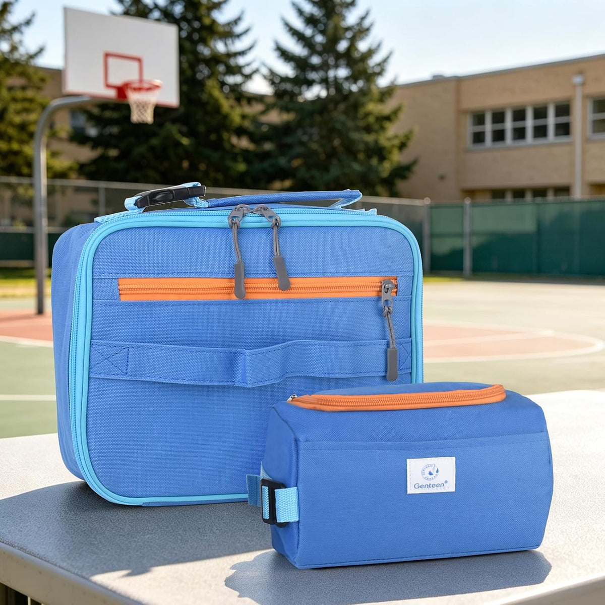 Lunch Box Kids, Insulated Lunch Bag Kids Boys Girls Back to School, Soft Lunch Box for Men Reusable Lunchbox for Office,Outdoor,School (Black)