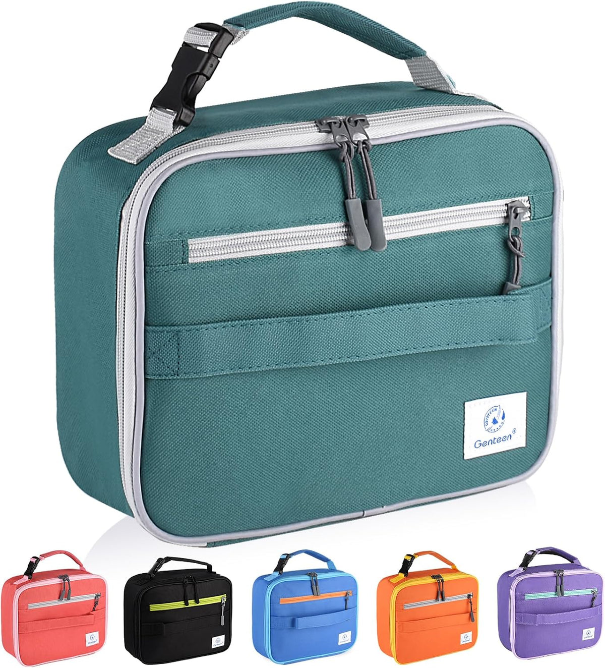 Lunch Box Kids, Insulated Lunch Bag Kids Boys Girls Back to School, Soft Lunch Box for Men Reusable Lunchbox for Office,Outdoor,School (Black)