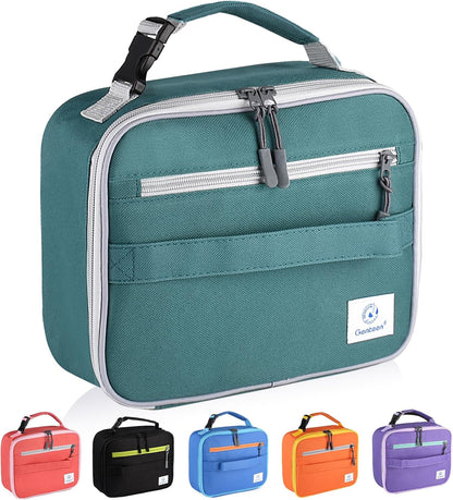 Lunch Box Kids, Insulated Lunch Bag Kids Boys Girls Back to School, Soft Lunch Box for Men Reusable Lunchbox for Office,Outdoor,School (Black)