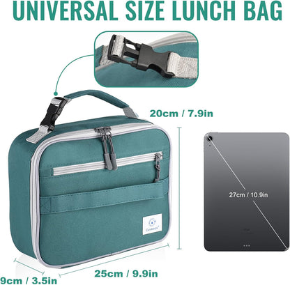 Lunch Box Kids, Insulated Lunch Bag Kids Boys Girls Back to School, Soft Lunch Box for Men Reusable Lunchbox for Office,Outdoor,School (Black)