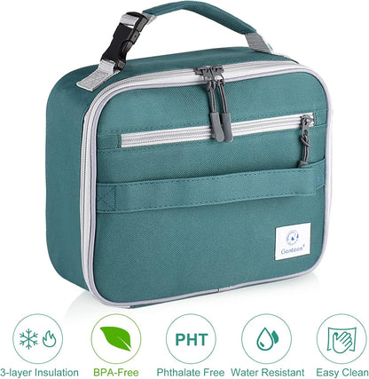Lunch Box Kids, Insulated Lunch Bag Kids Boys Girls Back to School, Soft Lunch Box for Men Reusable Lunchbox for Office,Outdoor,School (Black)