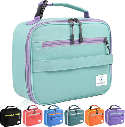 Lunch Box Kids, Insulated Lunch Bag Kids Boys Girls Back to School, Soft Lunch Box for Men Reusable Lunchbox for Office,Outdoor,School (Black)