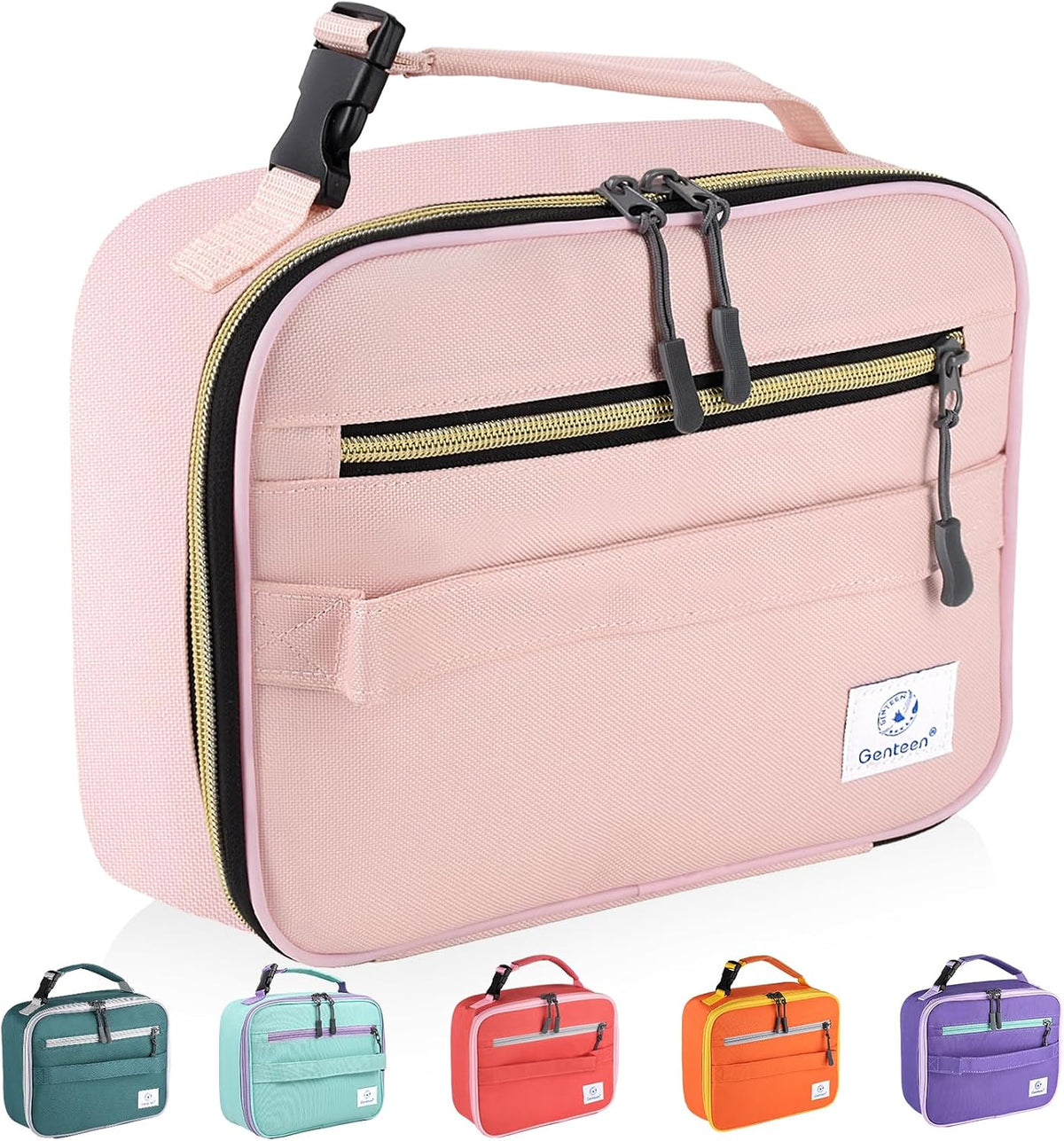 Lunch Box Kids, Insulated Lunch Bag Kids Boys Girls Back to School, Soft Lunch Box for Men Reusable Lunchbox for Office,Outdoor,School (Black)