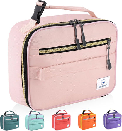 Lunch Box Kids, Insulated Lunch Bag Kids Boys Girls Back to School, Soft Lunch Box for Men Reusable Lunchbox for Office,Outdoor,School (Black)