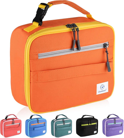 Lunch Box Kids, Insulated Lunch Bag Kids Boys Girls Back to School, Soft Lunch Box for Men Reusable Lunchbox for Office,Outdoor,School (Black)