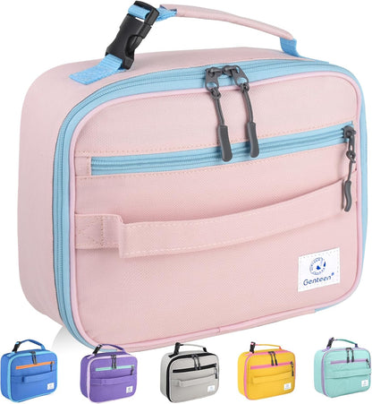 Lunch Box Kids, Insulated Lunch Bag Kids Boys Girls Back to School, Soft Lunch Box for Men Reusable Lunchbox for Office,Outdoor,School (Black)