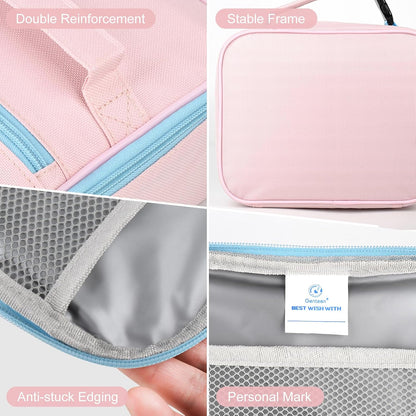Lunch Box Kids, Insulated Lunch Bag Kids Boys Girls Back to School, Soft Lunch Box for Men Reusable Lunchbox for Office,Outdoor,School (Black)