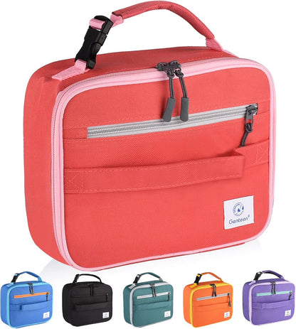 Lunch Box Kids, Insulated Lunch Bag Kids Boys Girls Back to School, Soft Lunch Box for Men Reusable Lunchbox for Office,Outdoor,School (Black)