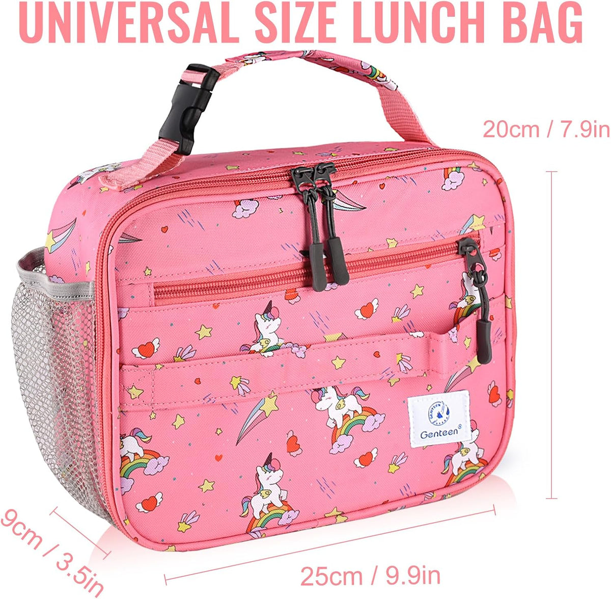 Lunch Box Kids, Insulated Lunch Bag Kids Boys Girls Back to School, Soft Lunch Box for Men Reusable Lunchbox for Office,Outdoor,School (Black)