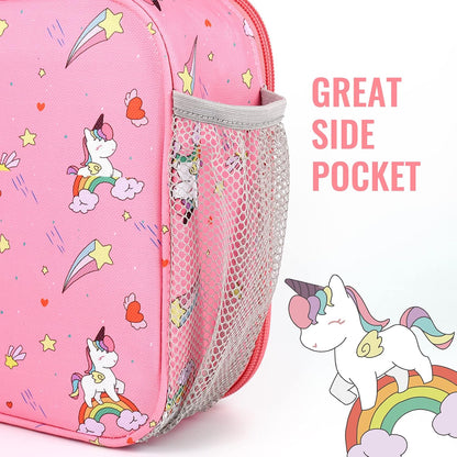 Lunch Box Kids, Insulated Lunch Bag Kids Boys Girls Back to School, Soft Lunch Box for Men Reusable Lunchbox for Office,Outdoor,School (Black)