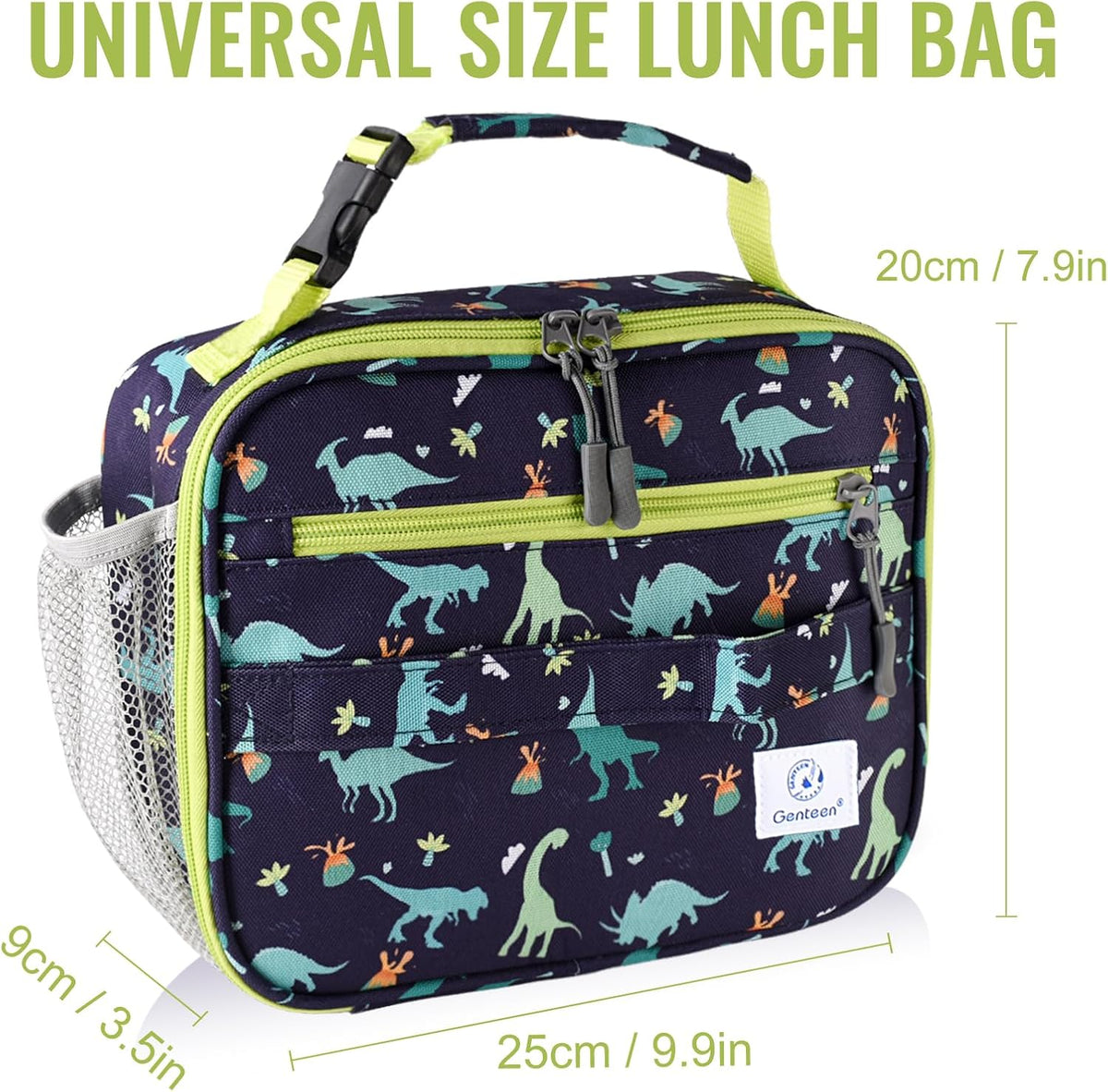 Lunch Box Kids, Insulated Lunch Bag Kids Boys Girls Back to School, Soft Lunch Box for Men Reusable Lunchbox for Office,Outdoor,School (Black)
