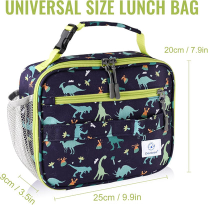 Lunch Box Kids, Insulated Lunch Bag Kids Boys Girls Back to School, Soft Lunch Box for Men Reusable Lunchbox for Office,Outdoor,School (Black)