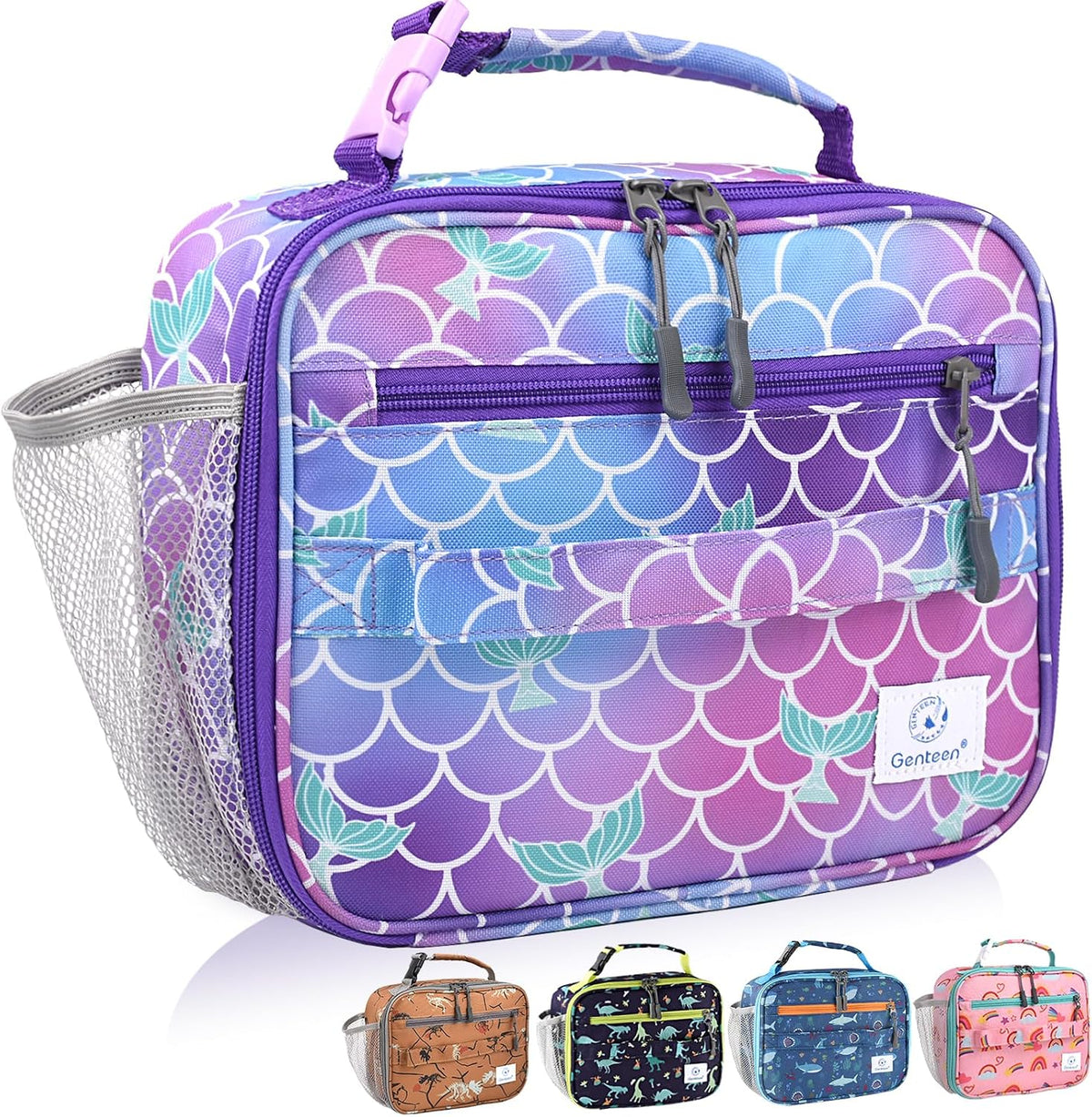 Lunch Box Kids, Insulated Lunch Bag Kids Boys Girls Back to School, Soft Lunch Box for Men Reusable Lunchbox for Office,Outdoor,School (Black)
