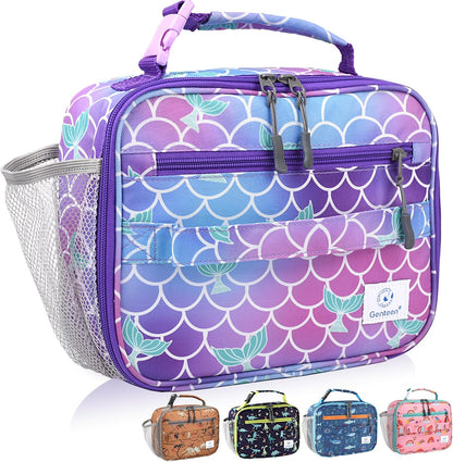 Lunch Box Kids, Insulated Lunch Bag Kids Boys Girls Back to School, Soft Lunch Box for Men Reusable Lunchbox for Office,Outdoor,School (Black)