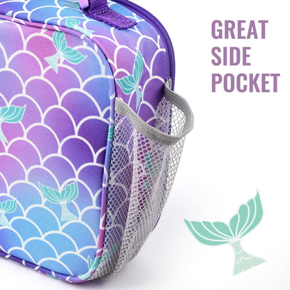 Lunch Box Kids, Insulated Lunch Bag Kids Boys Girls Back to School, Soft Lunch Box for Men Reusable Lunchbox for Office,Outdoor,School (Black)