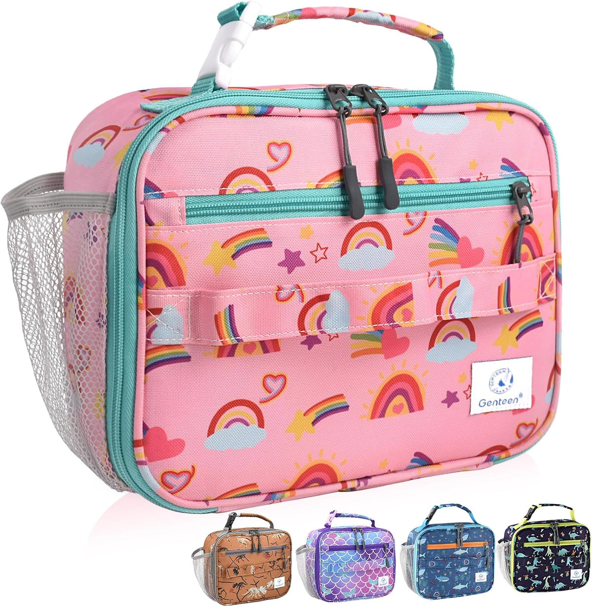 Lunch Box Kids, Insulated Lunch Bag Kids Boys Girls Back to School, Soft Lunch Box for Men Reusable Lunchbox for Office,Outdoor,School (Black)