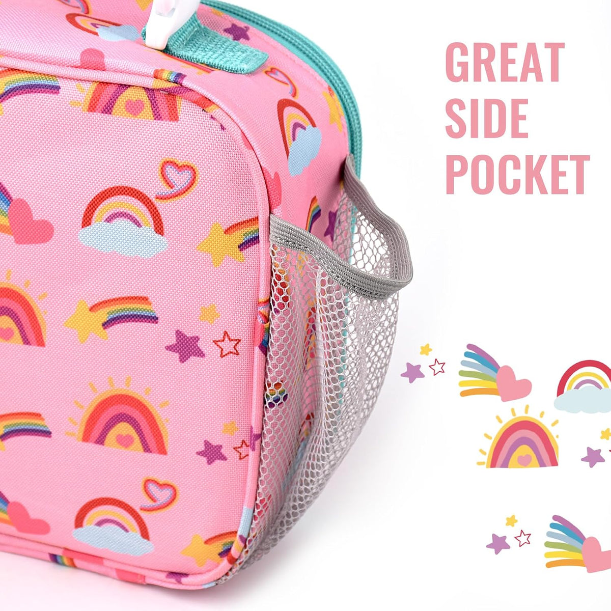 Lunch Box Kids, Insulated Lunch Bag Kids Boys Girls Back to School, Soft Lunch Box for Men Reusable Lunchbox for Office,Outdoor,School (Black)