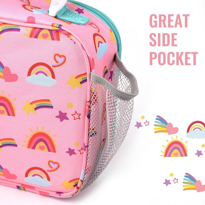 Lunch Box Kids, Insulated Lunch Bag Kids Boys Girls Back to School, Soft Lunch Box for Men Reusable Lunchbox for Office,Outdoor,School (Black)