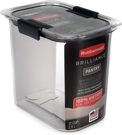 Brilliance Pantry Airtight Food Storage Container, BPA-Free 7.8 Cup, Ideal for Brown Sugar - Efficient, Leak-Proof and Dishwasher-safe